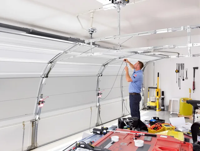 Garage door cable repair service by North Ridgeville Garage Door Repair in North Ridgeville