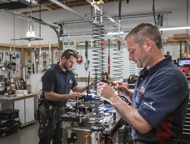 Garage door spring repair service by North Ridgeville Garage Door Repair in North Ridgeville
